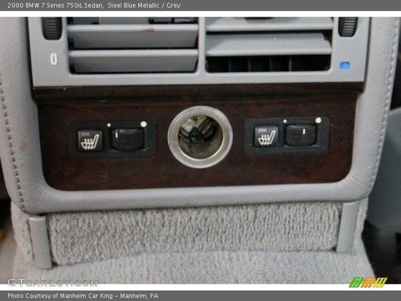 Steel Blue Metallic / Grey 2000 BMW 7 Series 750iL Sedan