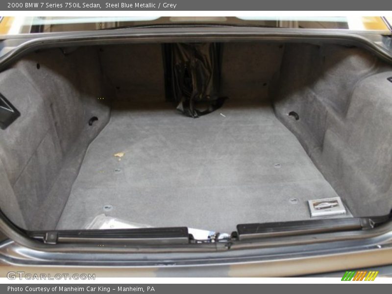 Steel Blue Metallic / Grey 2000 BMW 7 Series 750iL Sedan