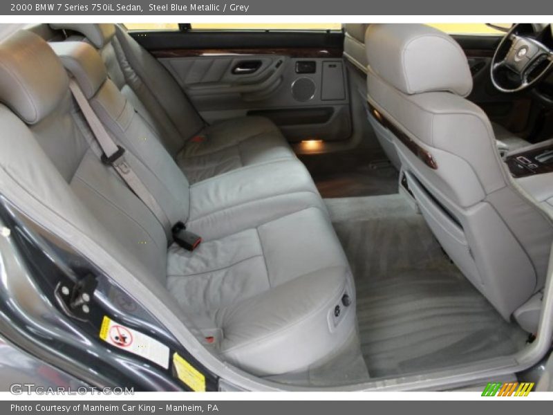Steel Blue Metallic / Grey 2000 BMW 7 Series 750iL Sedan