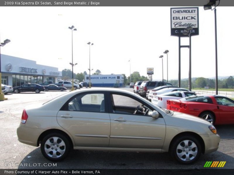 Sand Beige Metallic / Beige 2009 Kia Spectra EX Sedan