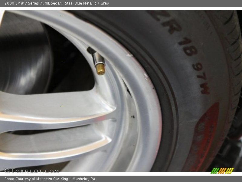 Steel Blue Metallic / Grey 2000 BMW 7 Series 750iL Sedan