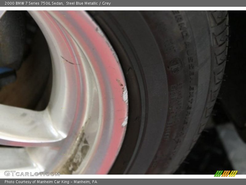 Steel Blue Metallic / Grey 2000 BMW 7 Series 750iL Sedan