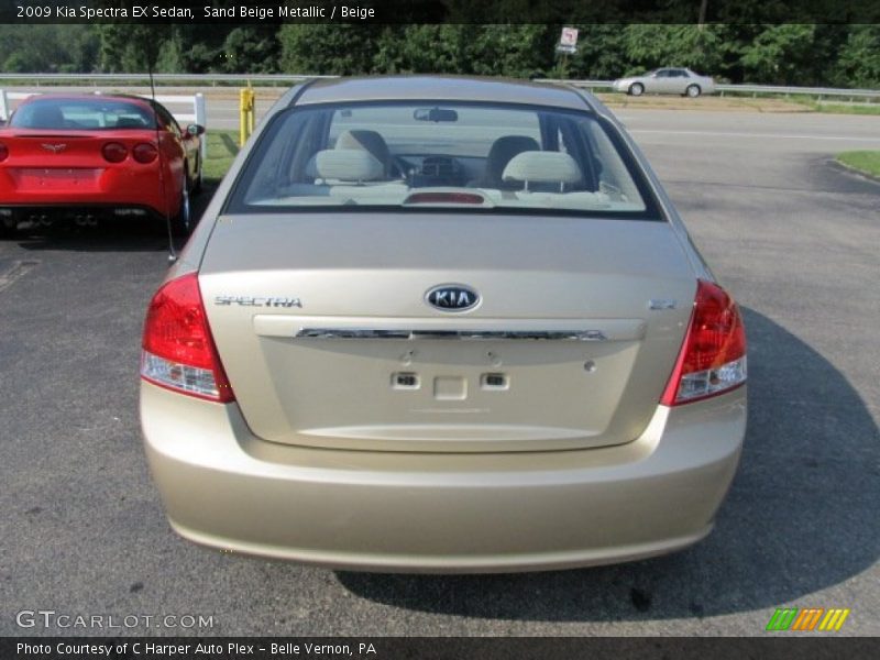 Sand Beige Metallic / Beige 2009 Kia Spectra EX Sedan