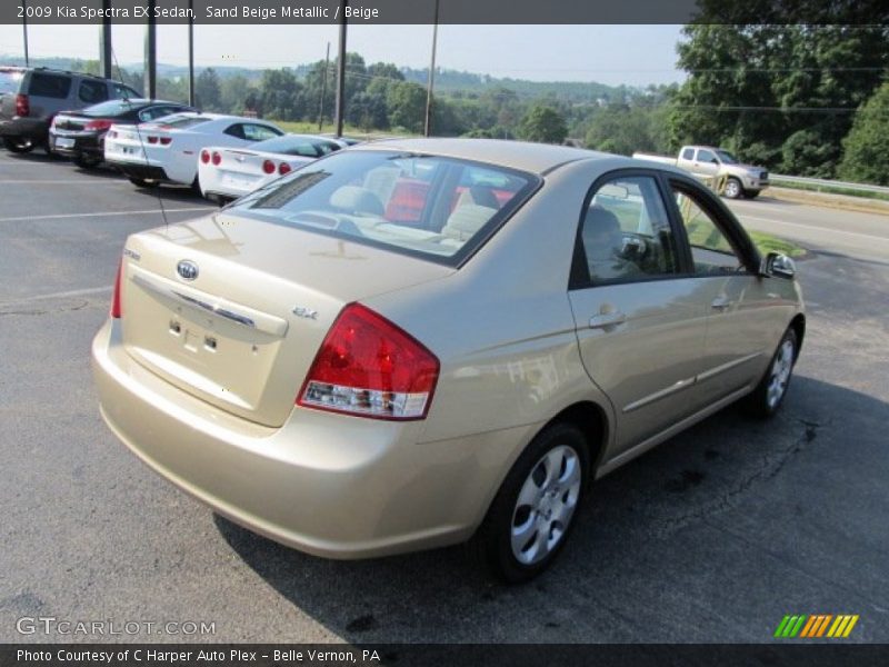 Sand Beige Metallic / Beige 2009 Kia Spectra EX Sedan