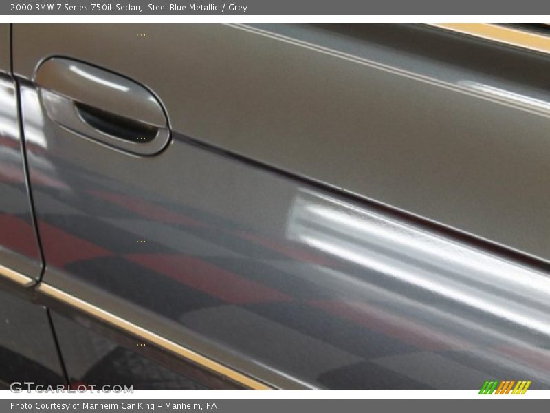 Steel Blue Metallic / Grey 2000 BMW 7 Series 750iL Sedan