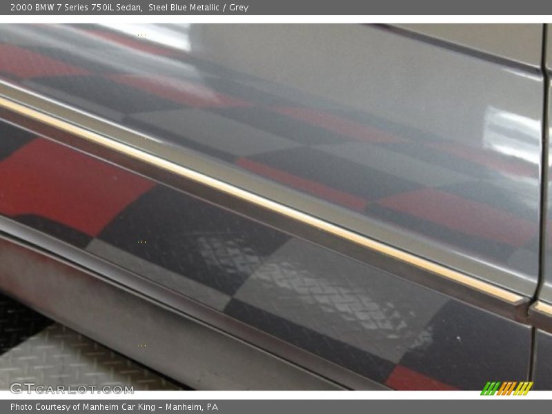 Steel Blue Metallic / Grey 2000 BMW 7 Series 750iL Sedan