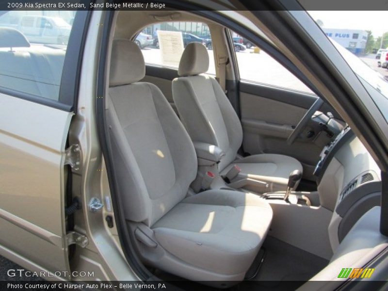 Sand Beige Metallic / Beige 2009 Kia Spectra EX Sedan