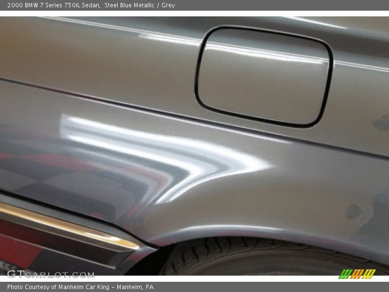Steel Blue Metallic / Grey 2000 BMW 7 Series 750iL Sedan