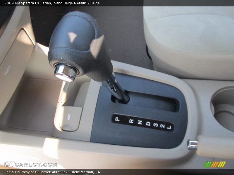 Sand Beige Metallic / Beige 2009 Kia Spectra EX Sedan
