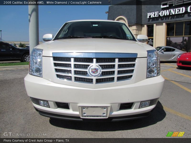 White Diamond / Cocoa/Light Cashmere 2008 Cadillac Escalade AWD