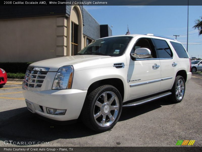 White Diamond / Cocoa/Light Cashmere 2008 Cadillac Escalade AWD