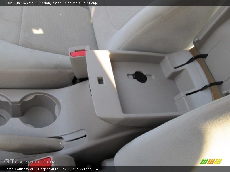 Sand Beige Metallic / Beige 2009 Kia Spectra EX Sedan