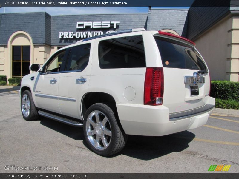 White Diamond / Cocoa/Light Cashmere 2008 Cadillac Escalade AWD