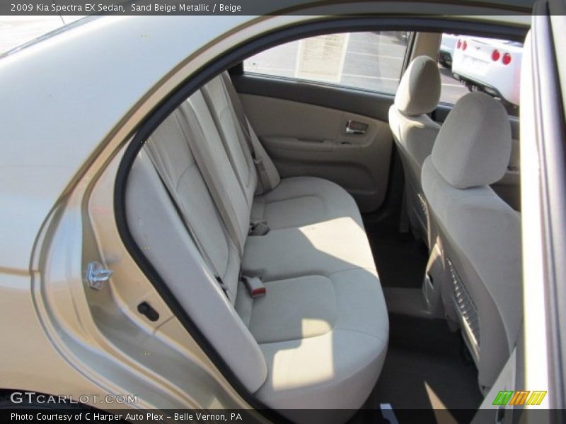 Sand Beige Metallic / Beige 2009 Kia Spectra EX Sedan