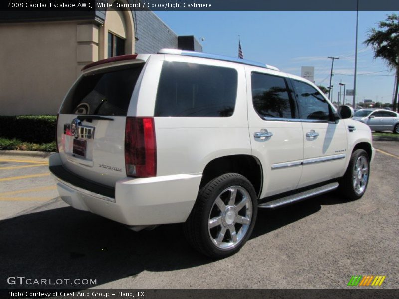 White Diamond / Cocoa/Light Cashmere 2008 Cadillac Escalade AWD