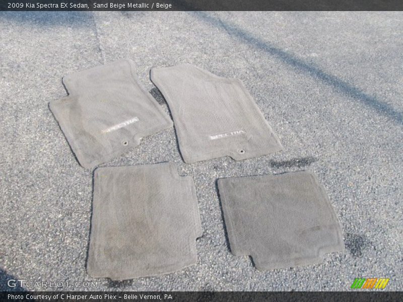 Sand Beige Metallic / Beige 2009 Kia Spectra EX Sedan