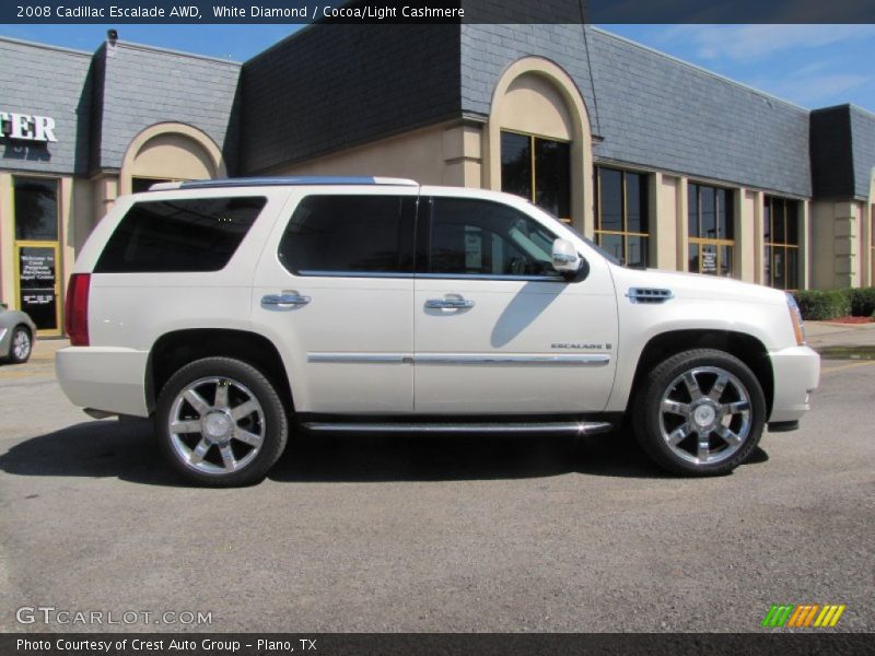 White Diamond / Cocoa/Light Cashmere 2008 Cadillac Escalade AWD