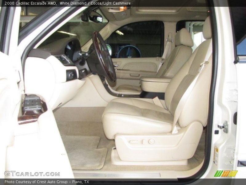 White Diamond / Cocoa/Light Cashmere 2008 Cadillac Escalade AWD
