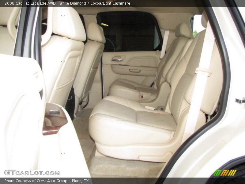 White Diamond / Cocoa/Light Cashmere 2008 Cadillac Escalade AWD