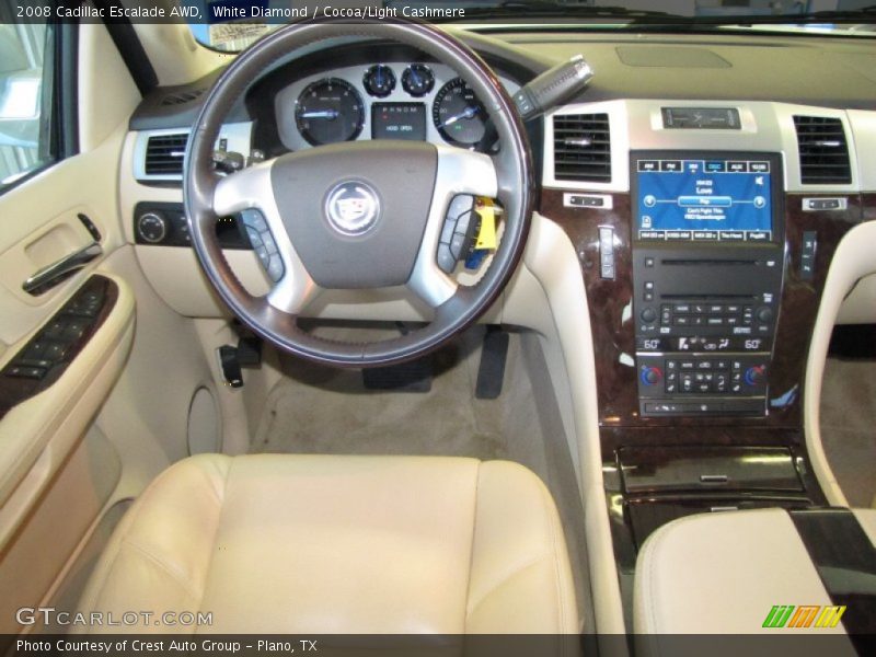 White Diamond / Cocoa/Light Cashmere 2008 Cadillac Escalade AWD