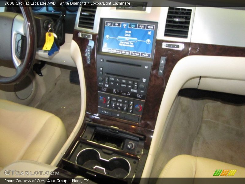 White Diamond / Cocoa/Light Cashmere 2008 Cadillac Escalade AWD
