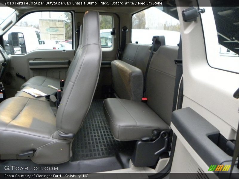  2010 F450 Super Duty SuperCab Chassis Dump Truck Medium Stone Interior