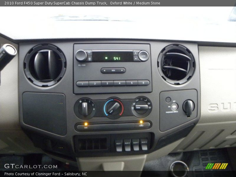Controls of 2010 F450 Super Duty SuperCab Chassis Dump Truck