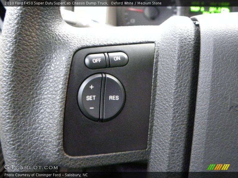 Controls of 2010 F450 Super Duty SuperCab Chassis Dump Truck