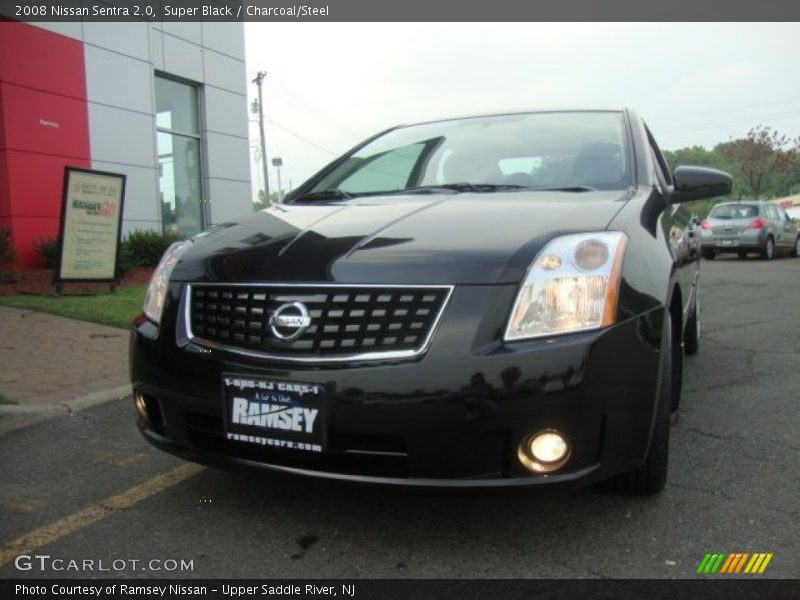Super Black / Charcoal/Steel 2008 Nissan Sentra 2.0