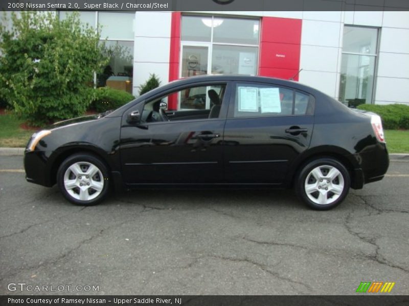 Super Black / Charcoal/Steel 2008 Nissan Sentra 2.0