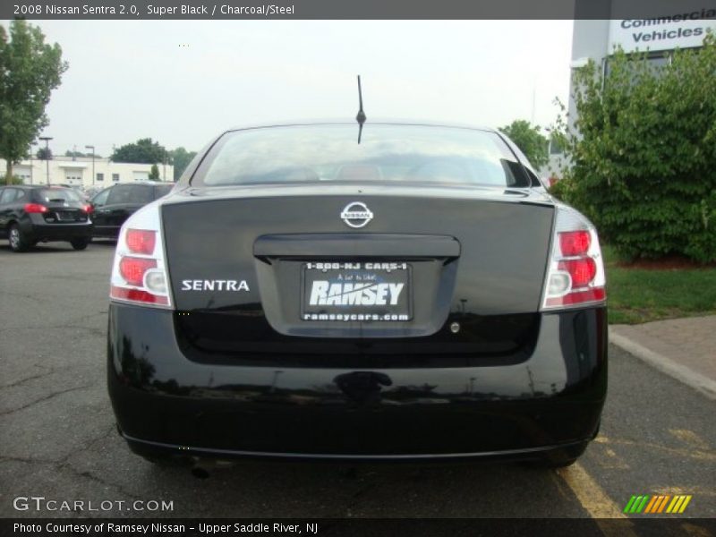 Super Black / Charcoal/Steel 2008 Nissan Sentra 2.0
