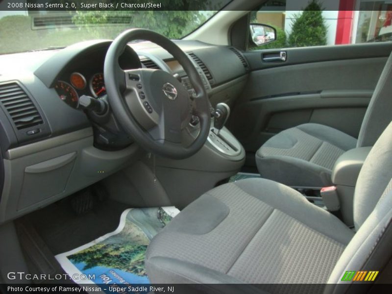 Super Black / Charcoal/Steel 2008 Nissan Sentra 2.0