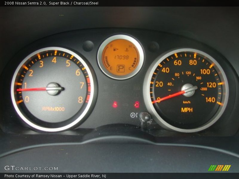 Super Black / Charcoal/Steel 2008 Nissan Sentra 2.0