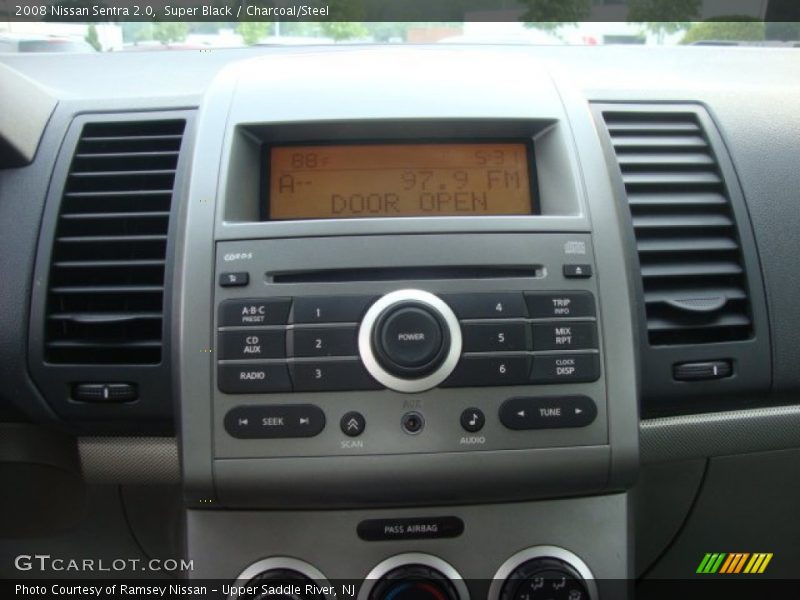 Super Black / Charcoal/Steel 2008 Nissan Sentra 2.0