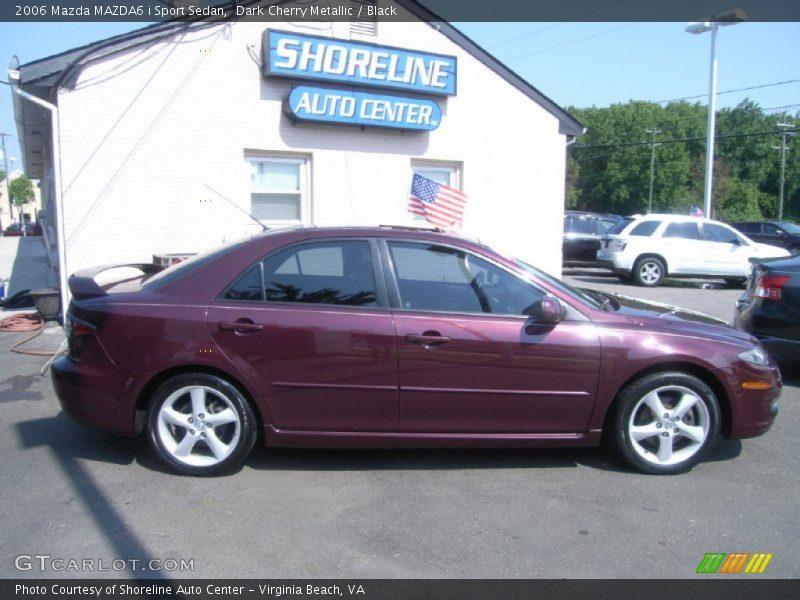 Dark Cherry Metallic / Black 2006 Mazda MAZDA6 i Sport Sedan