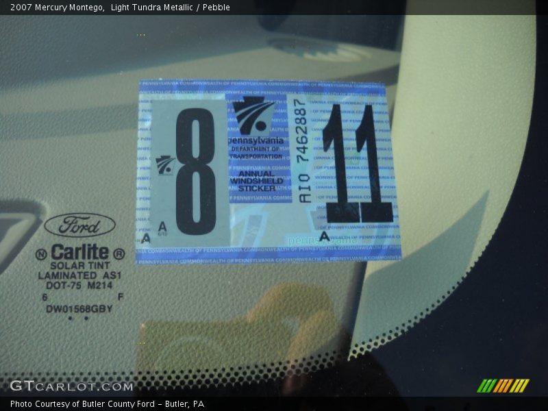 Light Tundra Metallic / Pebble 2007 Mercury Montego