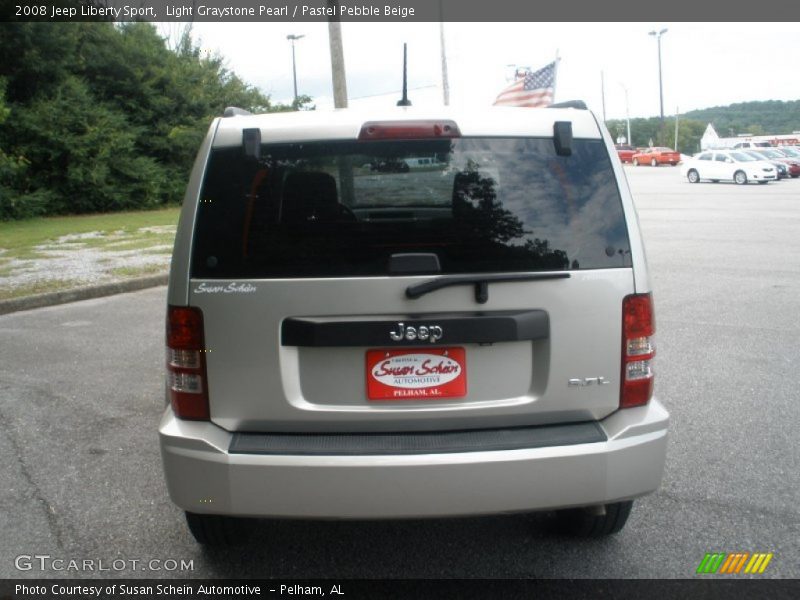 Light Graystone Pearl / Pastel Pebble Beige 2008 Jeep Liberty Sport