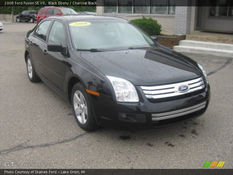 Black Ebony / Charcoal Black 2008 Ford Fusion SE V6