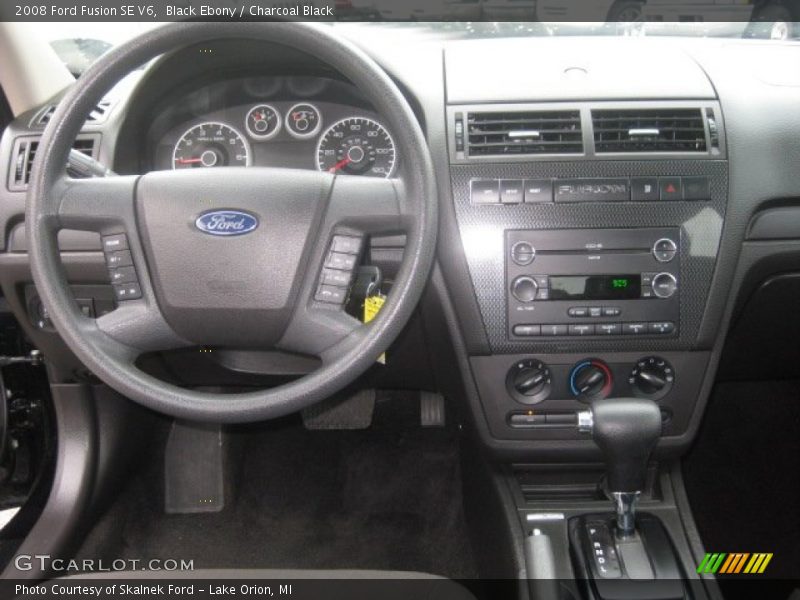 Black Ebony / Charcoal Black 2008 Ford Fusion SE V6