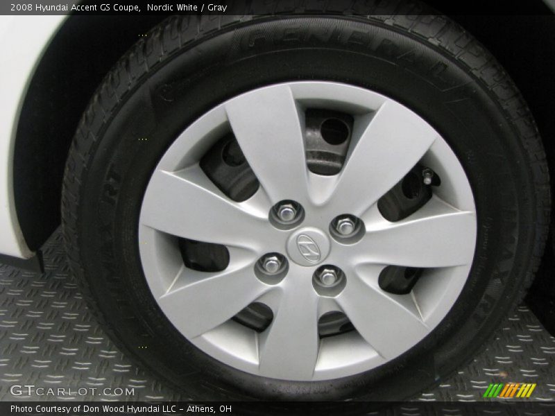 Nordic White / Gray 2008 Hyundai Accent GS Coupe