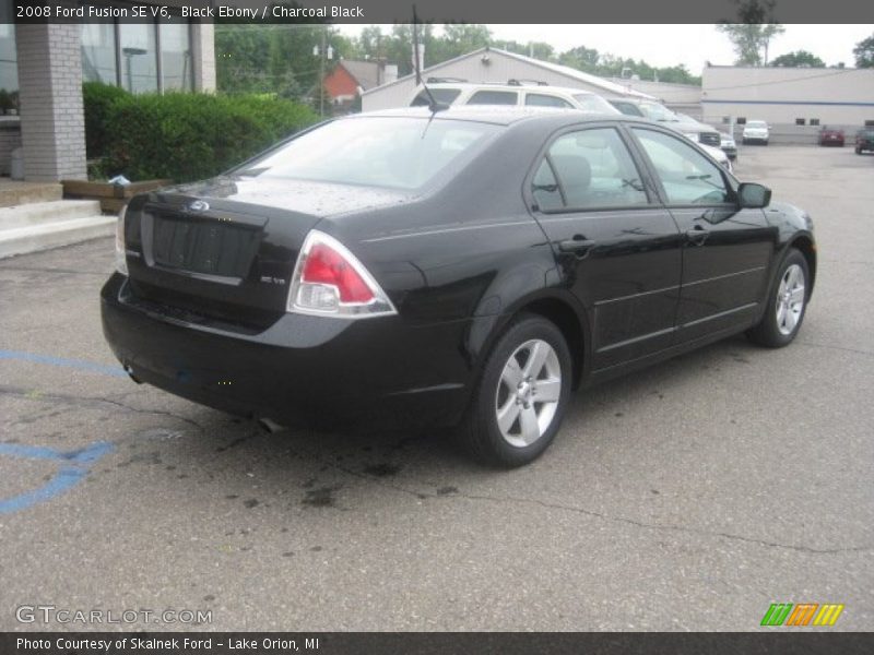 Black Ebony / Charcoal Black 2008 Ford Fusion SE V6