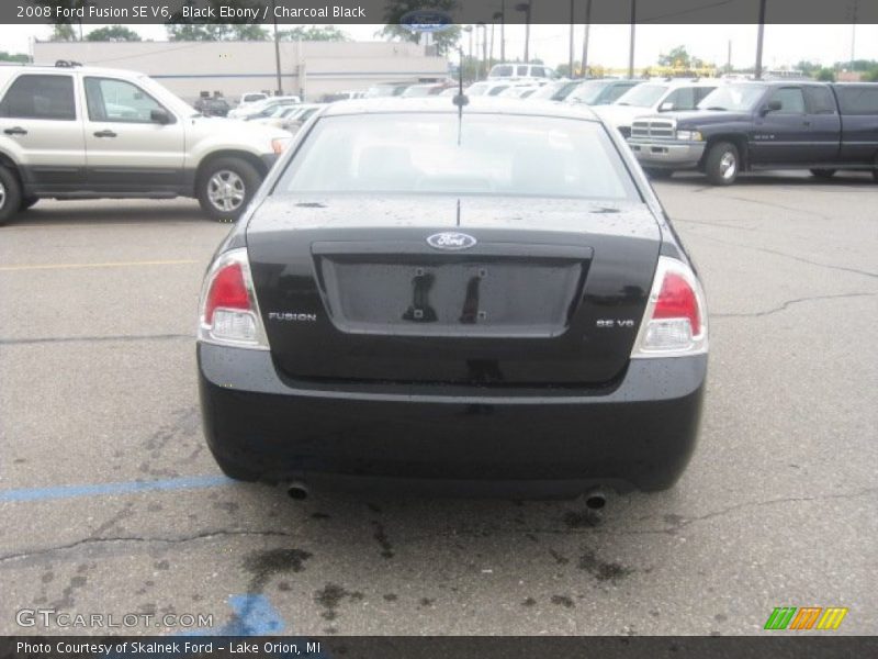 Black Ebony / Charcoal Black 2008 Ford Fusion SE V6