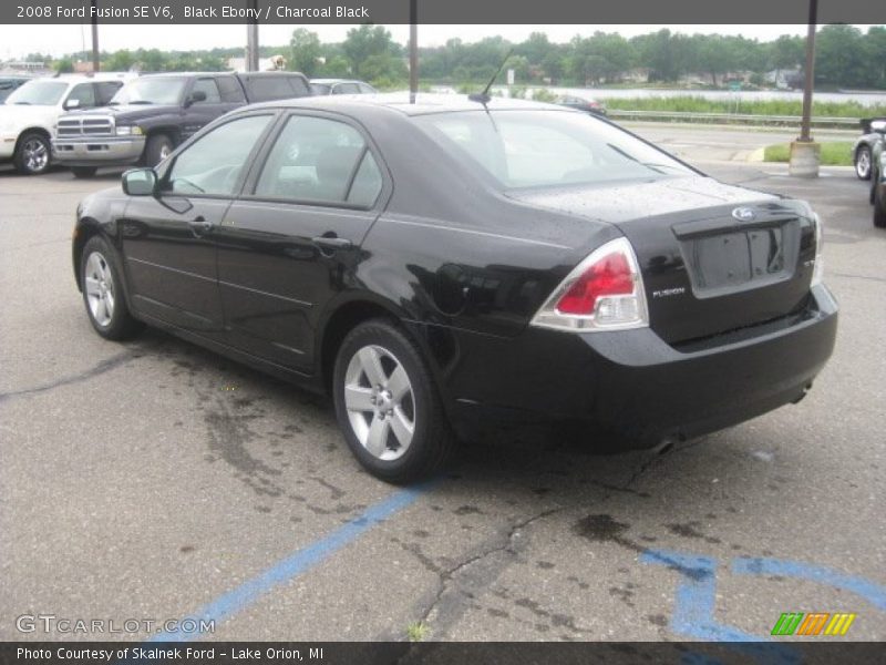 Black Ebony / Charcoal Black 2008 Ford Fusion SE V6