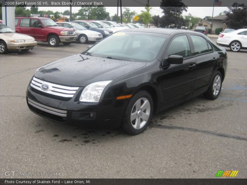 Black Ebony / Charcoal Black 2008 Ford Fusion SE V6