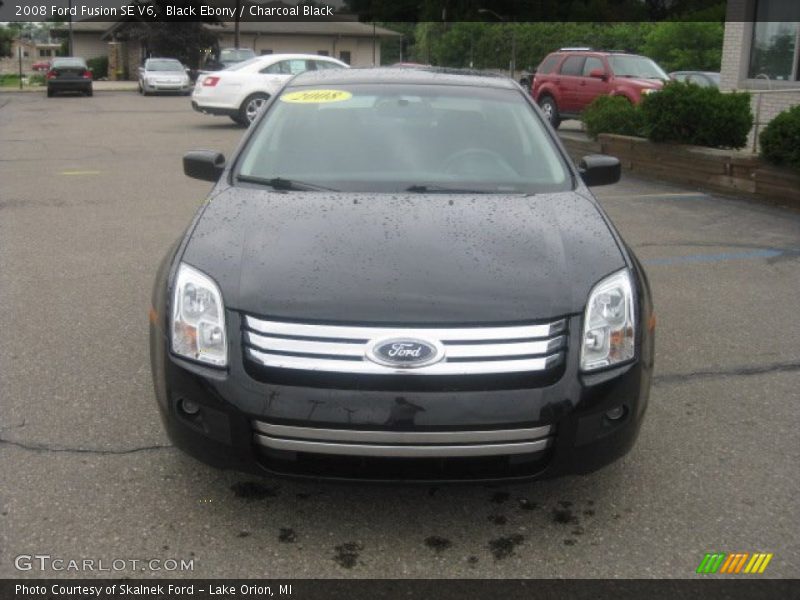 Black Ebony / Charcoal Black 2008 Ford Fusion SE V6