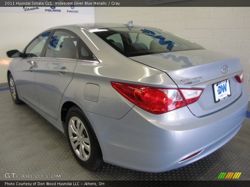 Iridescent Silver Blue Metallic / Gray 2011 Hyundai Sonata GLS