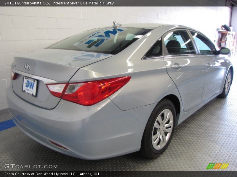 Iridescent Silver Blue Metallic / Gray 2011 Hyundai Sonata GLS