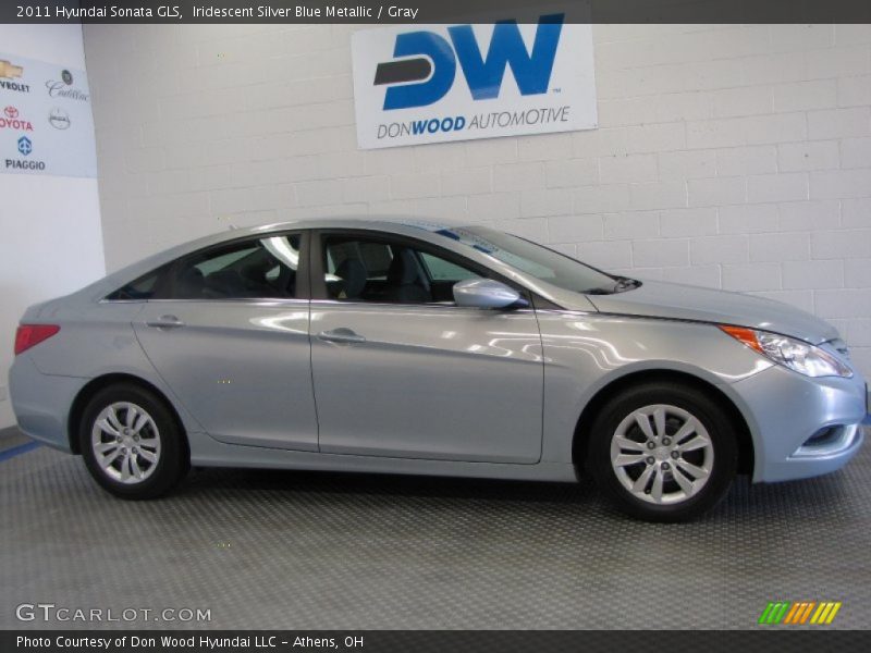 Iridescent Silver Blue Metallic / Gray 2011 Hyundai Sonata GLS