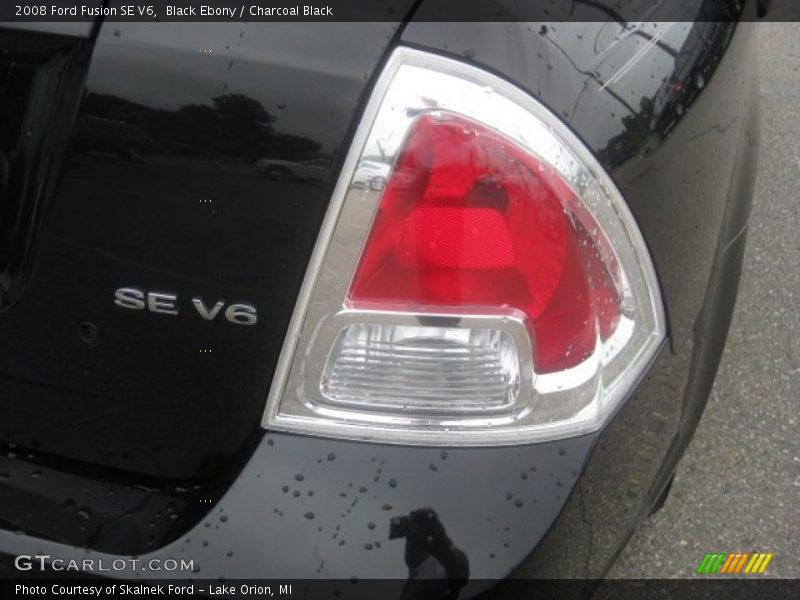 Black Ebony / Charcoal Black 2008 Ford Fusion SE V6