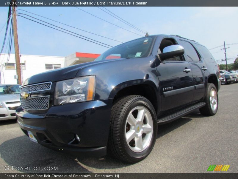 Dark Blue Metallic / Light Titanium/Dark Titanium 2008 Chevrolet Tahoe LTZ 4x4